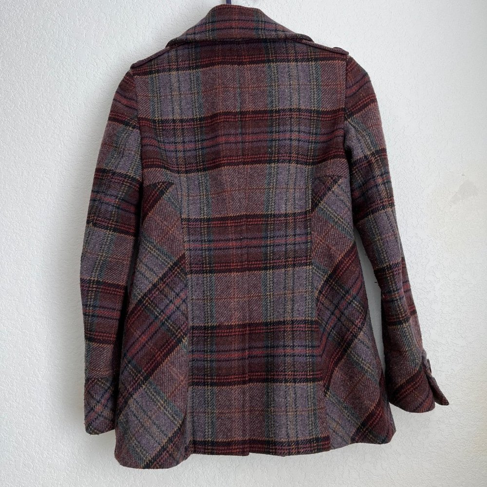 Moda International for Victoria's Secret Wool Pea Coat, Purple, Size XS - Picture 2 of 14